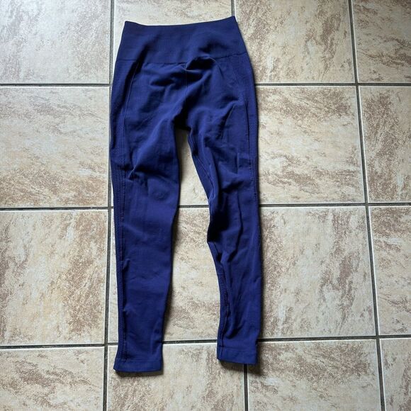 Lululemon Flow & Go Tight Hero Blue Navy Perforated Yoga Workout Pant Leggings - Picture 11 of 11